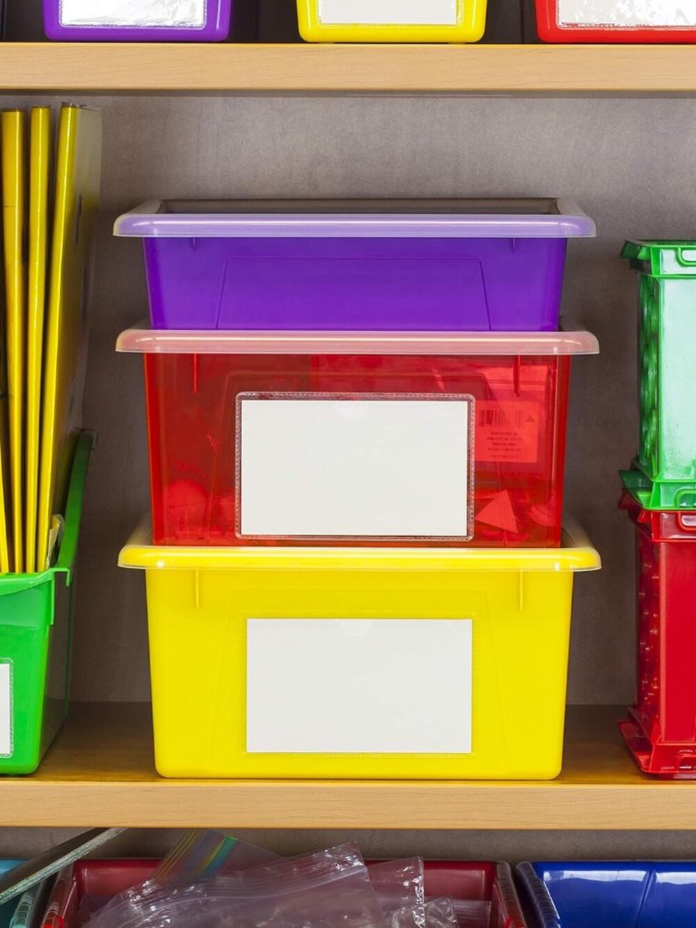 Letter Size Flat Storage Tray – Organizer Bin for Classroom, Office and Home, As - Picture 3 of 8